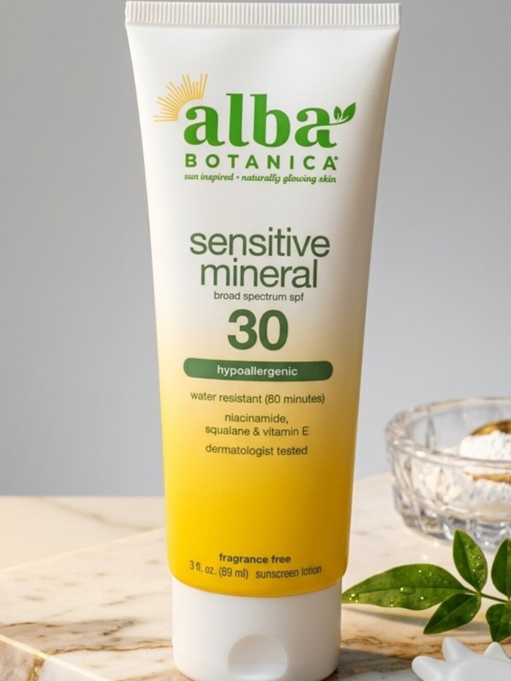 Alba Botanica Sensitive Mineral Hypoallergenic Sunscreen Lotion SPF30